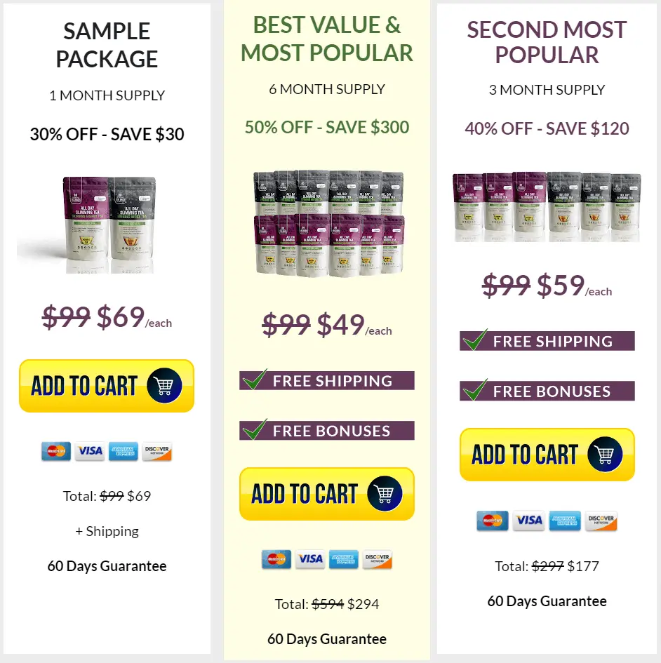 all day slimming tea price